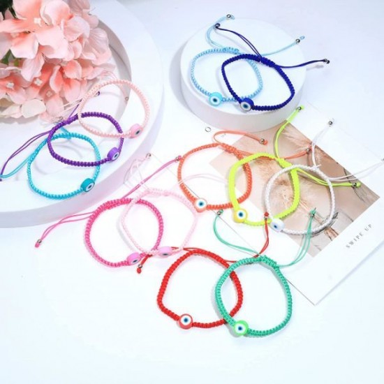 12pcs Colorful Evil Eye Bracelet Mexican Bracelets Hand Bracelet Protection Hamsa Bracelets Anklets For Women Men 12pcs Colorful Evil Eye Bracelet Mexican Bracelets Hand Bracelet Protection Hamsa Bracelets Anklets For Women Men